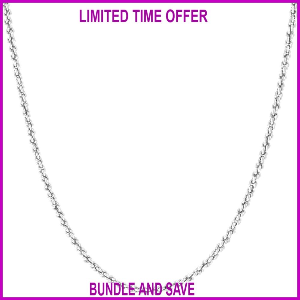 1mm Gold Plated Rope Chain Necklace 18 Inch Lobster Clasp